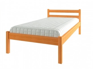 Ліжко дитяче одноярусне Еко-2 з натурального дерева - меблі з дерева в дитячу та спальню від фабрики Venger