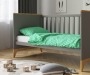 Ліжечко дитяче "Міла" СІРИЙ - меблі з дерева в дитячу та спальню від фабрики Venger